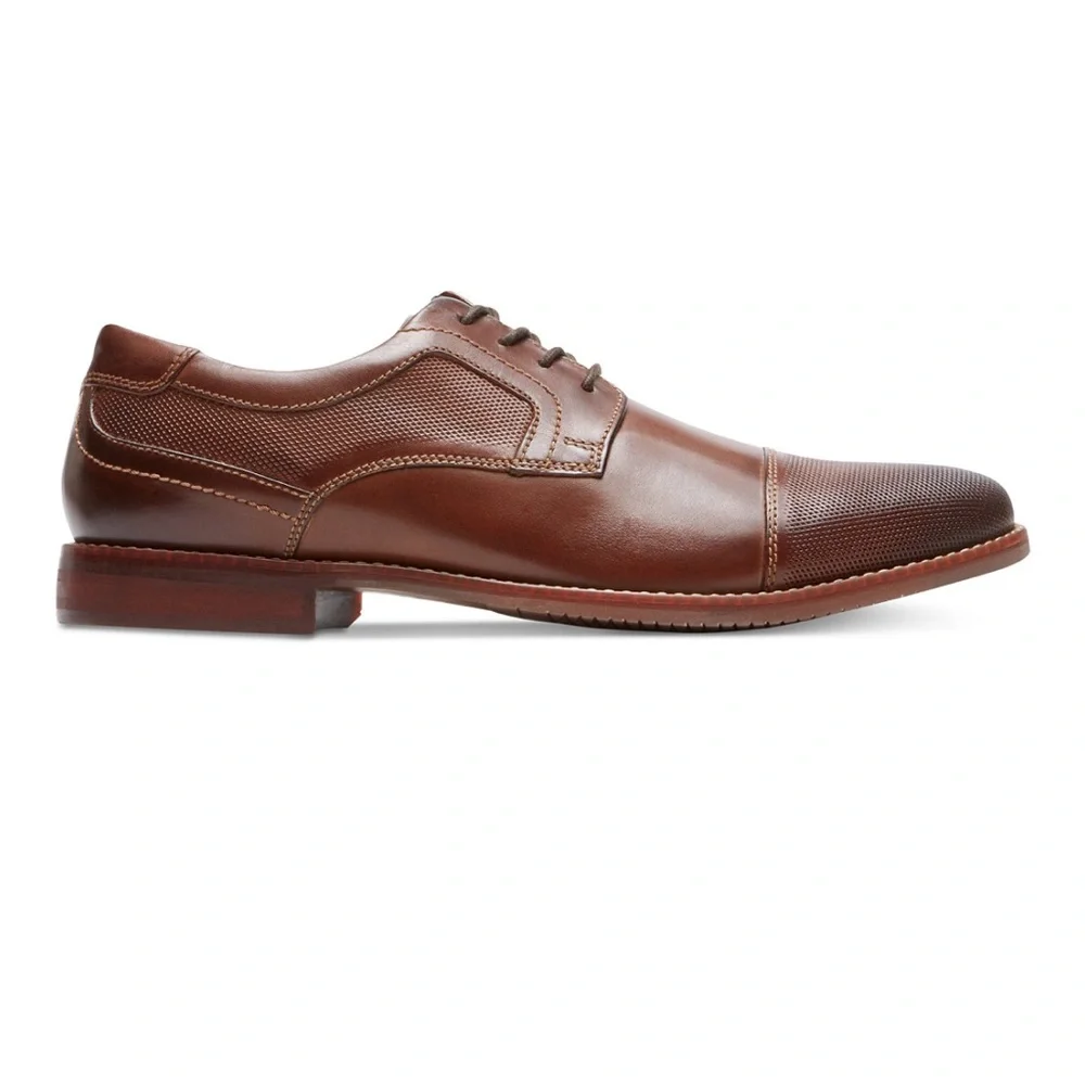 Rockport Blucher Cap-Toe brown Oxfords‎ size 9